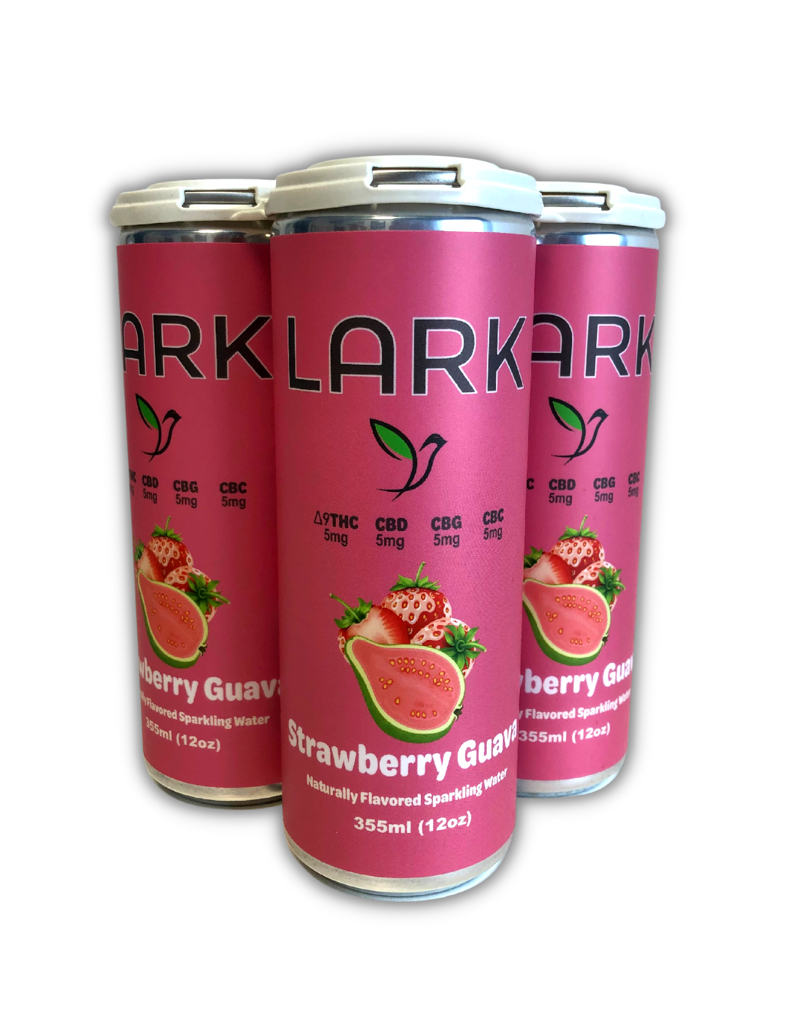 Naturally flavored sparkling water Strawberry Guava